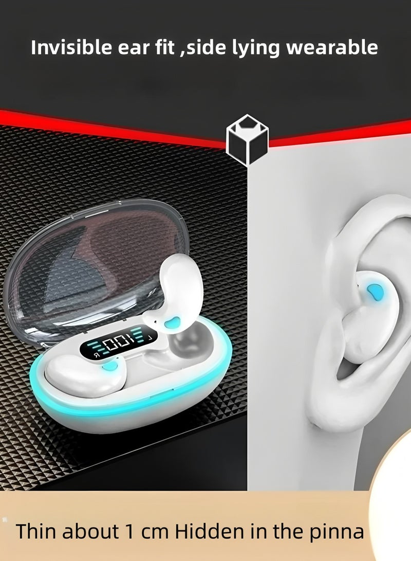 True Wireless Earbuds, In-Ear Bluetooth 5.3 Headphones 4-Mics ENC Clear Call, Bluetooth Earbuds Touch Control 40 Playtime, IPX6 Waterproof TWS, Light-Weight Earphones