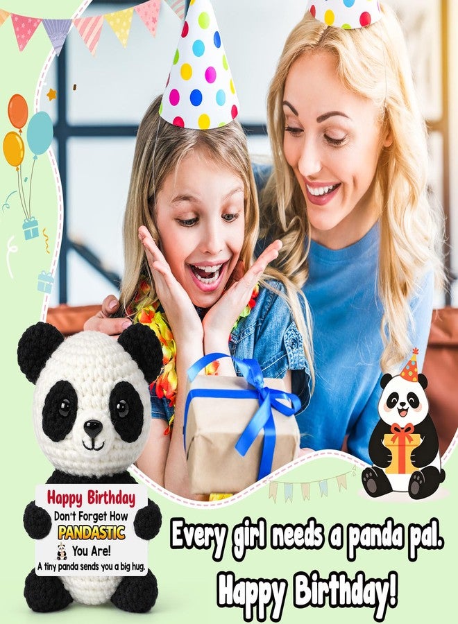 هدايا عيد ميلاد رائعة للفتيات المراهقات - عيد ميلاد سعيد، زينة عيد ميلاد فريدة ومضحكة من الكروشيه على شكل باندا، أفكار هدايا للبنات والأولاد والمراهقين، الابنة والابن والأخت وأفضل صديقة وزميلة في العمل - Image 5