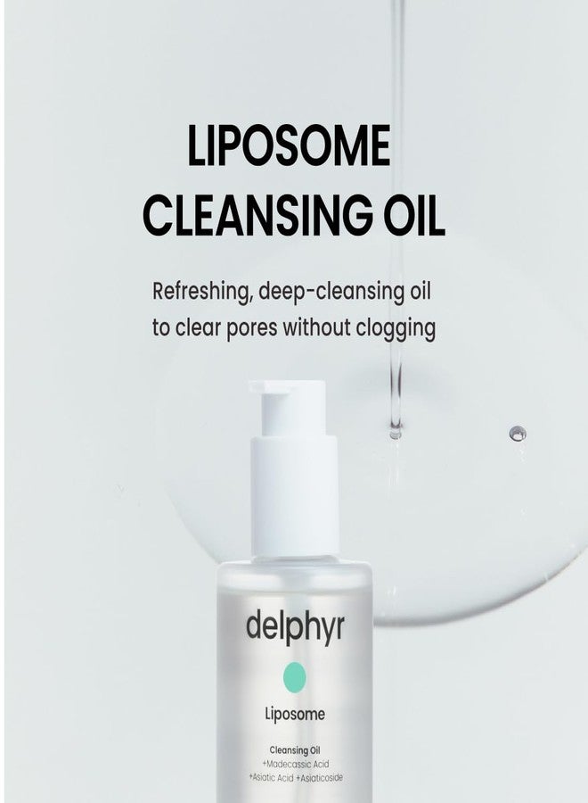 delphyr Liposome Daily Cleansing Oil, Gentle Makeup & Blackhead Remover for Sensitive Skin with Centella Asiatica TECA, Korean Skincare for Trouble Care (6.76 fl. oz., 200ml) - Image 2