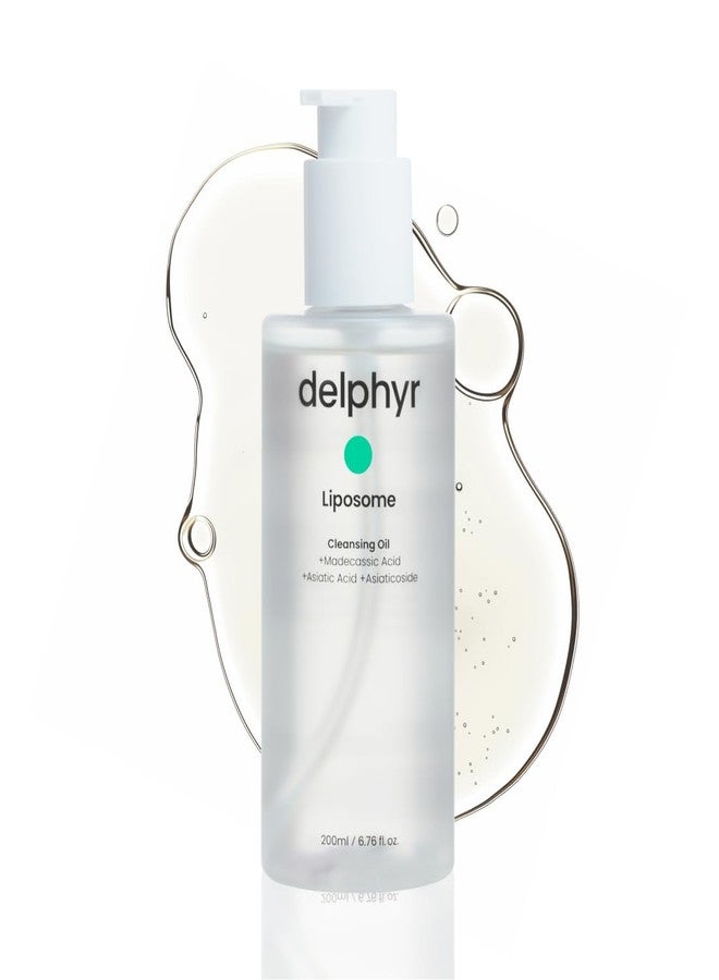 delphyr Liposome Daily Cleansing Oil, Gentle Makeup & Blackhead Remover for Sensitive Skin with Centella Asiatica TECA, Korean Skincare for Trouble Care (6.76 fl. oz., 200ml) - Image 1