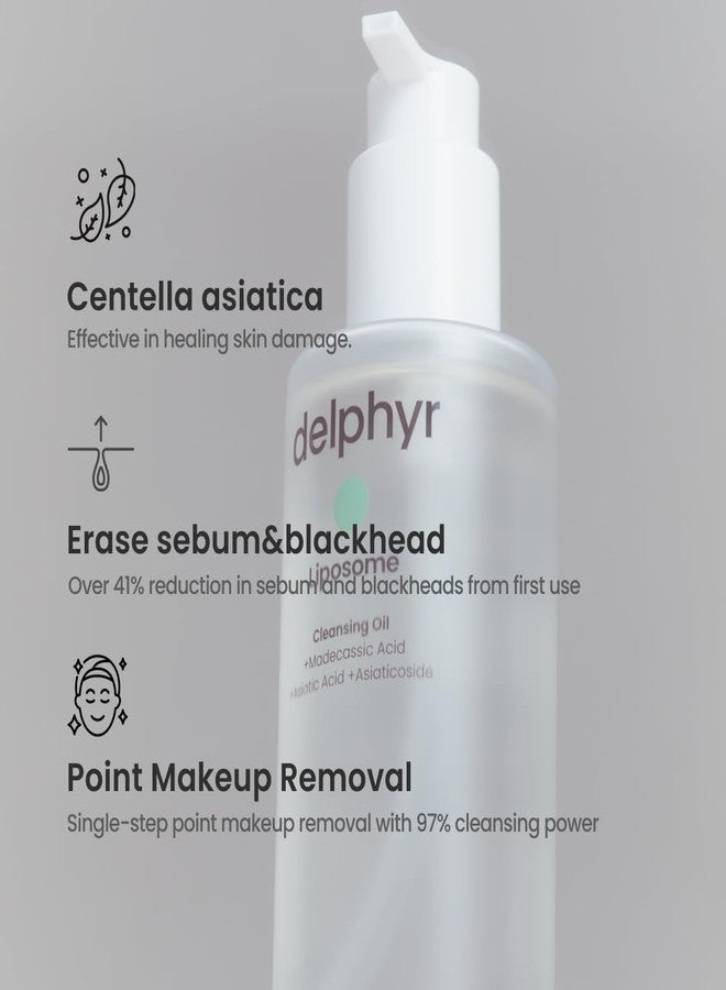 delphyr Liposome Daily Cleansing Oil, Gentle Makeup & Blackhead Remover for Sensitive Skin with Centella Asiatica TECA, Korean Skincare for Trouble Care (6.76 fl. oz., 200ml) - Image 5