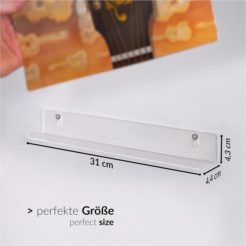 TPGP VinylRecordsLove Acrylic Record Wall Mount - 4 Pack for Vinyl Records and Photos - Image 2