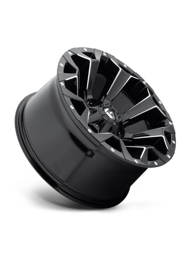 FUEL D576 ASSAULT 20X9 6X135/6X139.7 ET1 CB106.1 GLOSS BLACK MILLED - Image 3