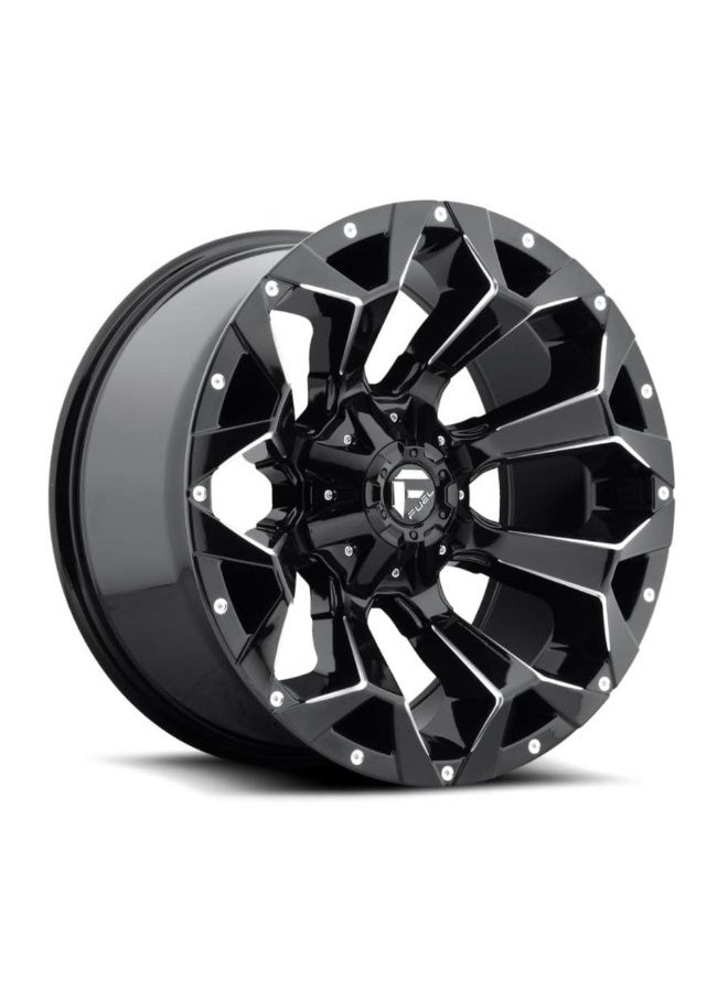FUEL D576 ASSAULT 20X9 6X135/6X139.7 ET1 CB106.1 GLOSS BLACK MILLED - Image 1