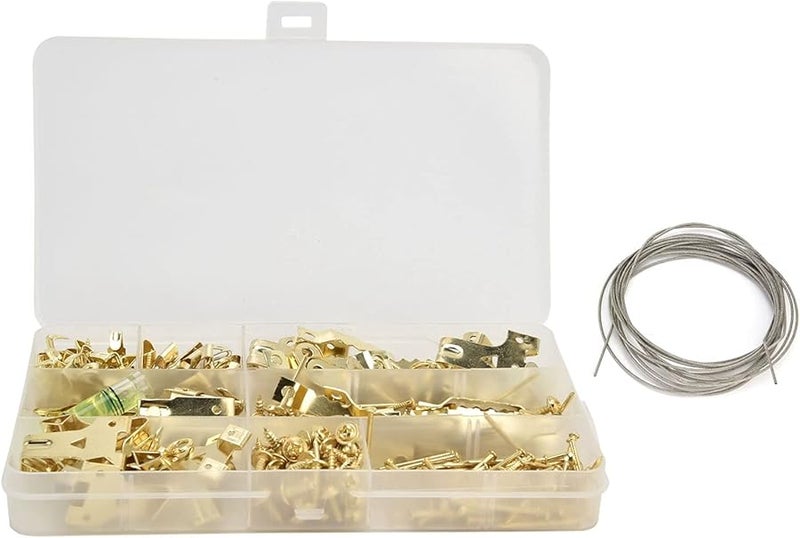 283 قطعة من خطاطيف الصور الفضية مع ميزان لتعليق لوحات الحائط والمرايا والكانفاس لتزيين المنزل - Image 1