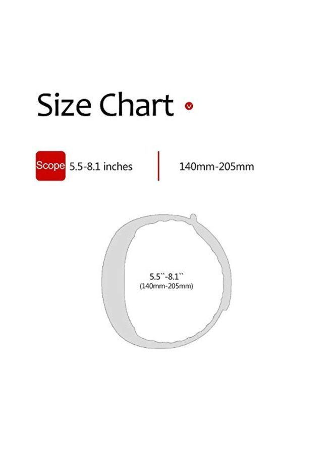 NIBEMINENT Replacement Band Strap For Samsung Gear Fit2 SM-R360 Red/Silver - Image 5