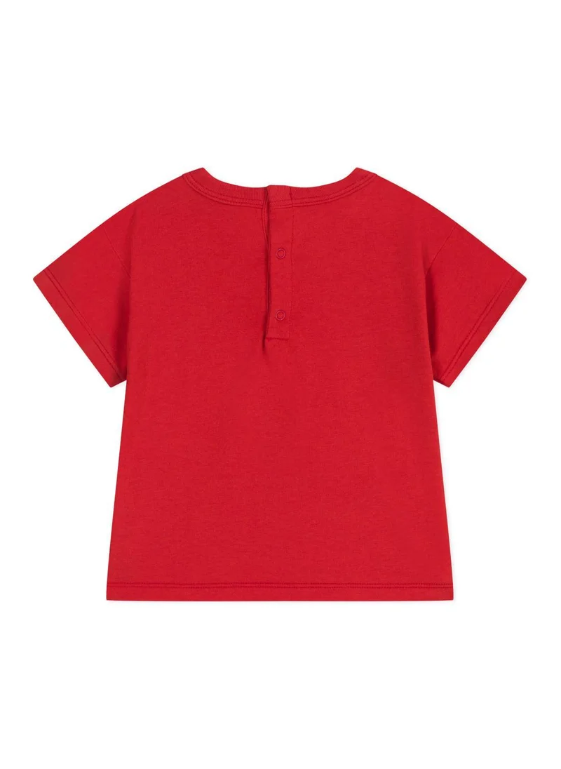 Petit Bateau Babies' short-sleeved plain cotton T-shirt