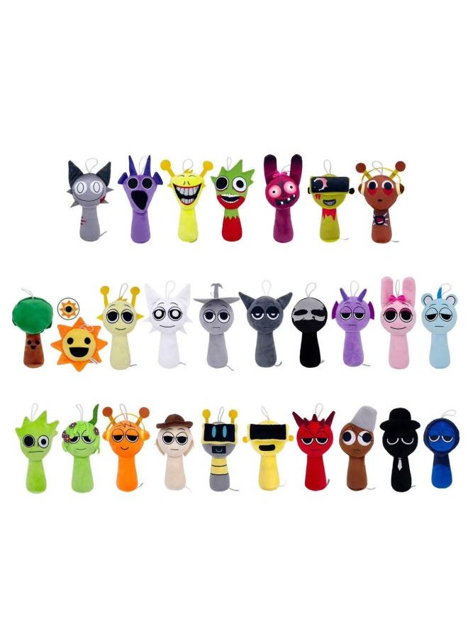 Generic - Sprunki Plush Rhythm Box Game Peripheral Plush Doll Doll-Color:Mutant Blue Bear-ready Stock 20cm 70g-Height:Naked - Image 1