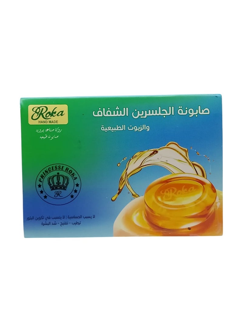 صابونة الجلسرين الشفاف و الزيوت الطبيعيه