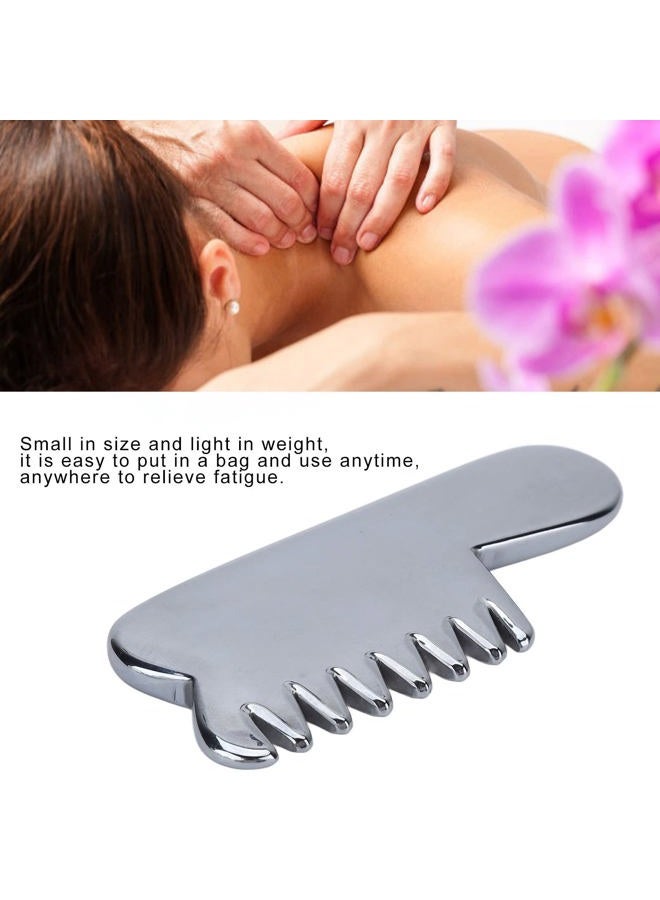 Brrnoo Massage Comb Gua Sha Massage Tool, Energy Stone Terahertz Massage V Face Beauty Comb Gua Sha Facial Tool, Gentle Gua Sha Scraping Facial Stone Body Massage Tool - Image 3