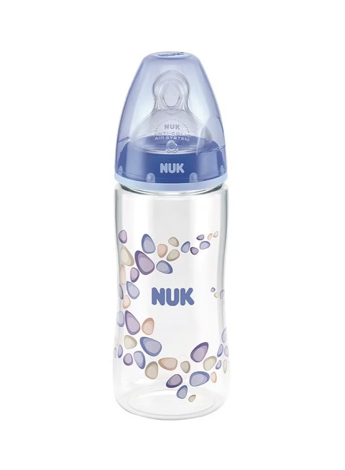 نوك زجاجة بلاستيك من نوك، الاختيار الأول بلس، ويني مضادة للمغص مع حلمة سيليكون للأطفال من عمر 6 إلى 18 شهرًا، ويني، 300 مل - Image 1