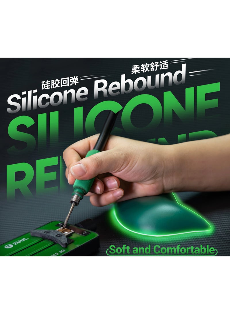 2UUL Silicone Wrist Support Hand Rest Cushion Soft Anti Slip Stable Support for Nail Art Mehndi Drawing Mobile Repair Work - Image 2