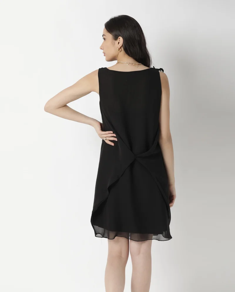Rareism Women's Pleated Front Midi Dress