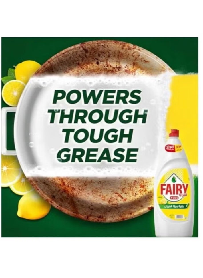 Fairy - Lemon Scented Liquid Plus Soap for Dishwashing with an Alternative Power of the Bleaching of Two Pieces 800ml - Image 1