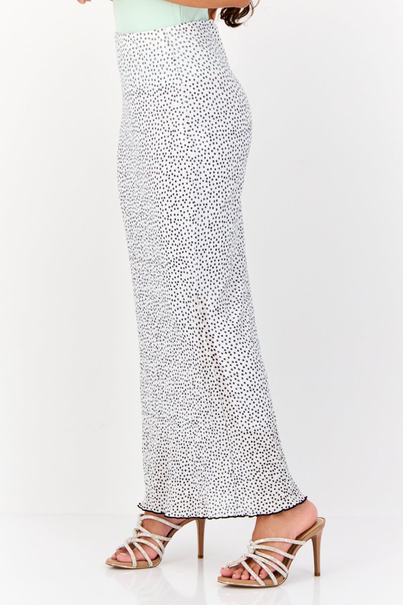 Reserved Women Polka Dots Midi Skirt, Multicolor - Image 3