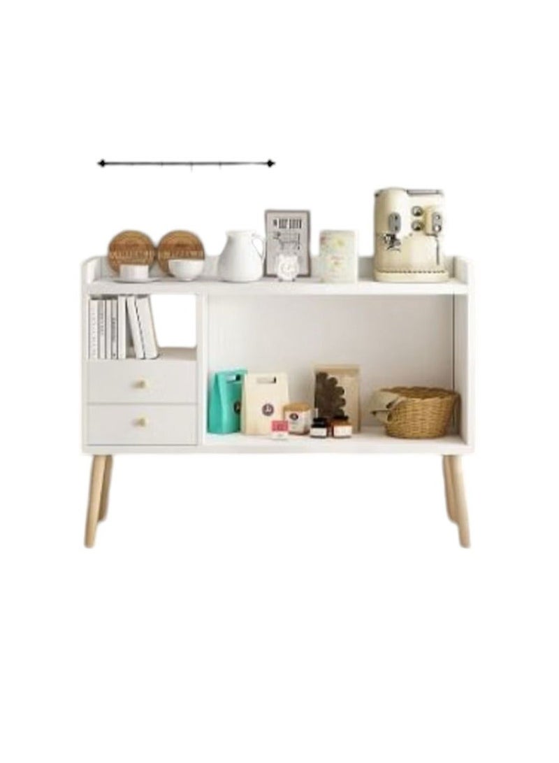 إكسبرت ركن القهوة مع مساحة تخزين، خزانة جانبية متعددة الوظائف، بوفيه، خزانة مطبخ مع أدراج، غرفة الطعام، غرفة المعيشة، خزانة بسيطة , باللون الأبيض,EI-110 - Image 5