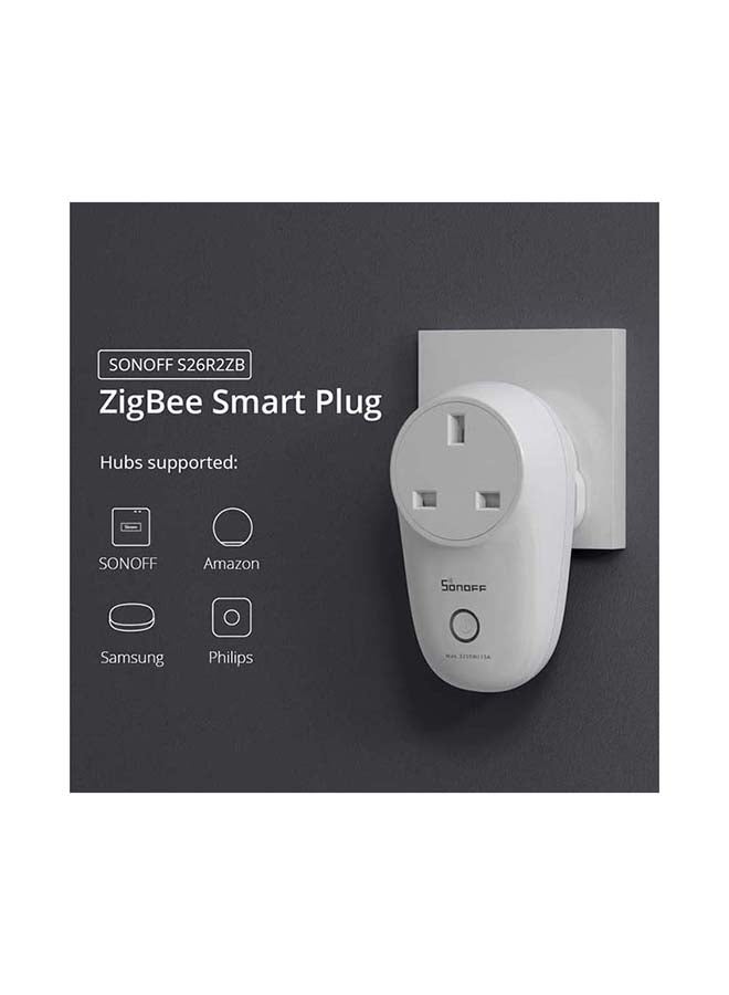 SONOFF S26R2TPG-UK S26 Wi-Fi Smart Plug Wi-Fi Works with APP Alexa Google Assistant SmartThings IFTTT Available Sync Status Share Control and Power on State White - Image 3