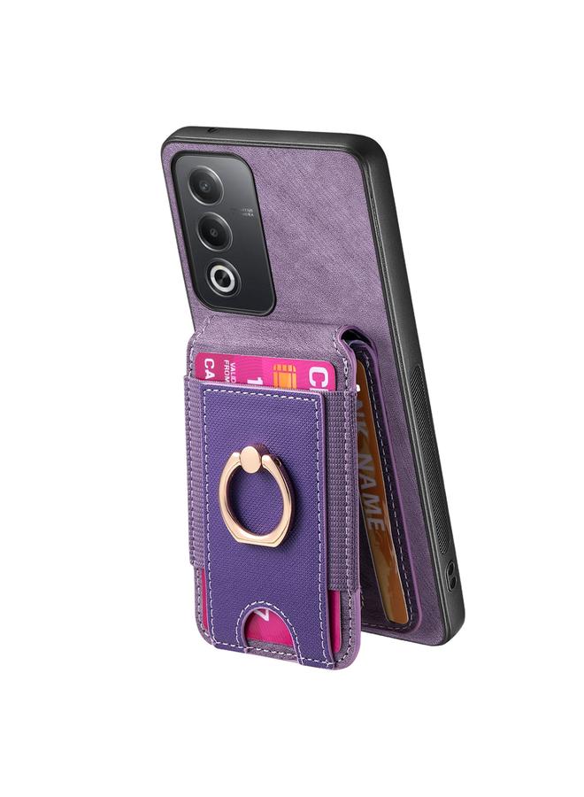 اس-توب جراب هاتف OPPO Reno10 Pro Global Retro قابل للتقسيم مع حامل مغناطيسي وحقيبة بطاقات جلدية - Image 4