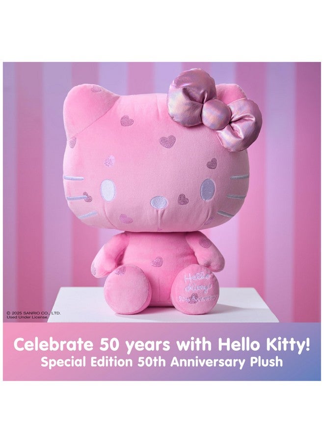 GUND GUND Sanrio Hello Kitty 50th Anniversary Plush, Special Edition Stuffed Animal for Ages 1 and Up, Pink, 12”  - Image 2