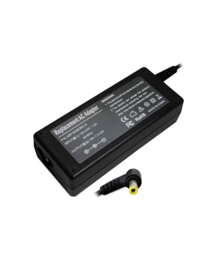 Replacement Power Adapter For Acer Black