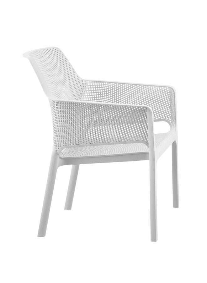 73Hours 4-Seater Outdoor Sofa Set – White Plastic Seating with Coffee Table, Weather-Resistant Patio  Garden Furniture, UV-Resistant Recyclable Material - Image 4