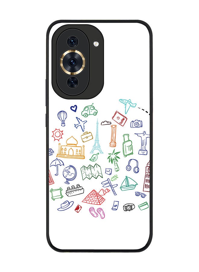 Stylizedd Rugged Black edge case for Huawei nova 10 Pro Slim fit Soft Case Flexible Rubber Edges Anti Drop TPU Gel Thin Cover - Traveler - Image 1