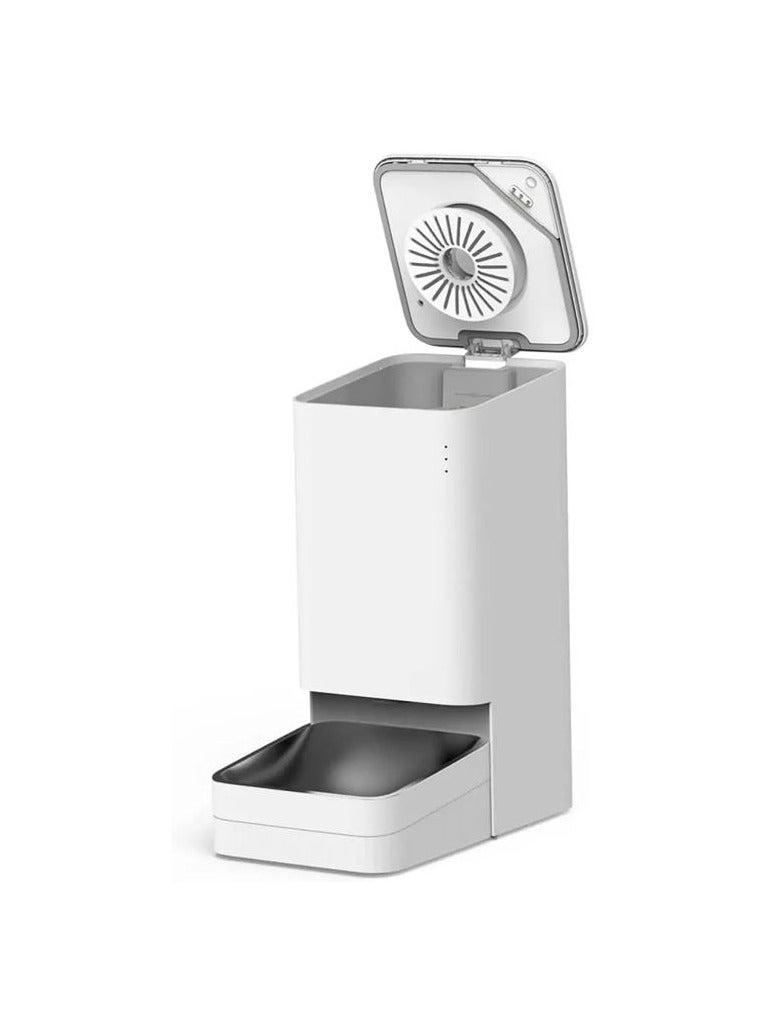 Xiaomi Xiaomi Smart Pet Food Feeder 3.6L – Automatic Pet Feeder with App Control, 24/7 Fresh Food Supply, Moisture-Resistant Storage, Stainless Steel Bowl, Backup Battery, and Smart Scheduling – White  - Image 2