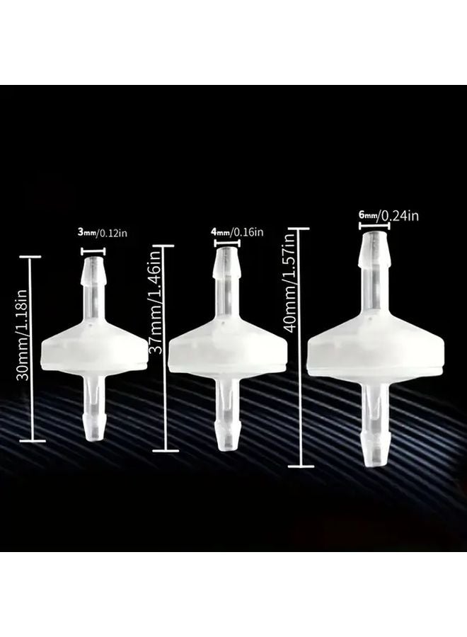 Pack of 10 One Way Check Valves 8mm Non Return Ozone Resistant Plastic Valve for Water Fuel Oil Air Gas - Image 3