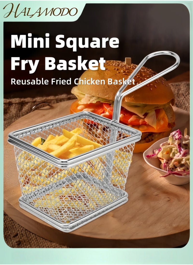 HALAMODO Square Mini Snack Holder Silver 10x7x8cm - Image 1