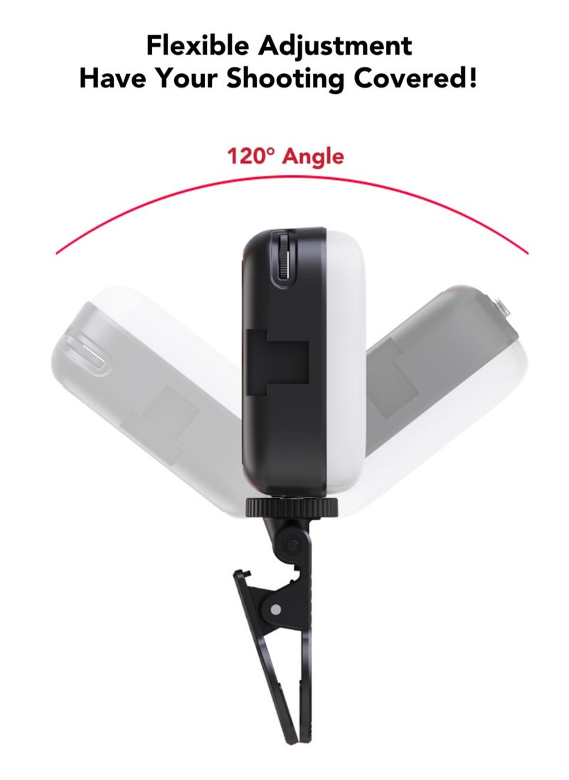 Oasis Casa - LED Selfie Light with Clips Portable Phone Light for Video Shooting Vlogging Kit, 64 Beads 3 Colors 9 Modes 2000mAh Battery, Fill Light for iPhone Photo Camera Computer Laptop TikTok Makeup Video Call - Image 1