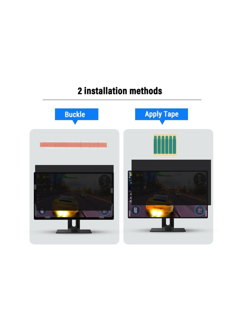 EZYTEK 18.5 Inch Computer Privacy Screen Filter for 16:9 Widescreen Monitor, Removable 18.5 inch Anti Blue Light Glare Privacy Shield, Anti Spy Security Protector  - Image 3