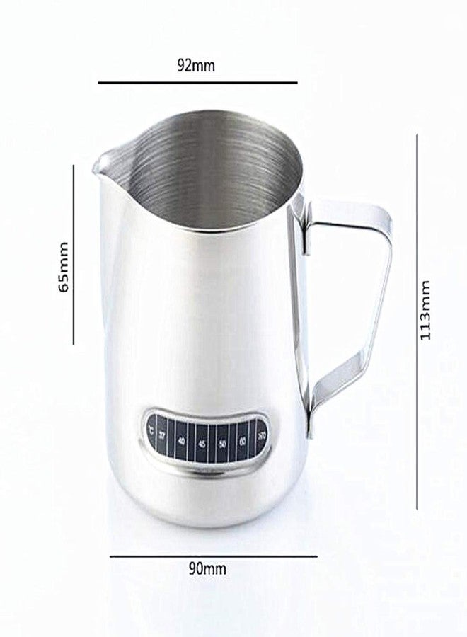 UZER Milk Frothing Pitcher for Coffee, Barista Steaming Jug (21 Ounces with Thermomete Integrated) - Image 5