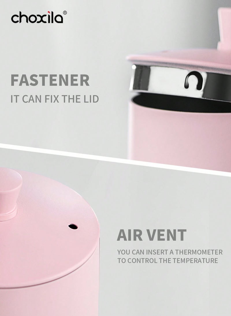 choxila 1 Piece 600ml Pink Coffee Dripper Kettle, Hand Brew Coffee Pot, Stainless Steel Material, Gooseneck Spout Design, Suitable For Brewing 2-4 Cups Of Coffee - Image 5