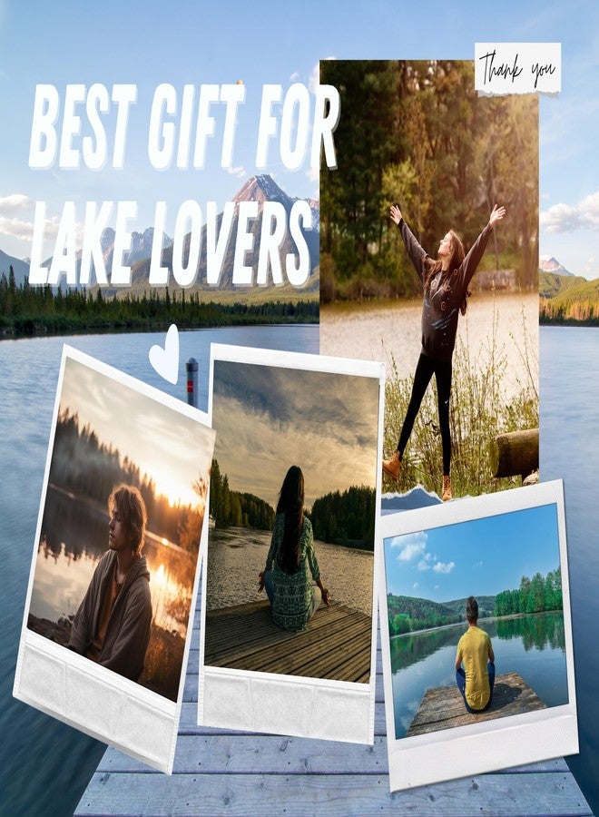 Onebttl Lake House Gifts, Lake Gifts for Women, Men, 40oz Insulated Travel Cup with Handle Lake Life Gifts, Housewarming Gifts for Lake House, Gifts for Lake Lovers, Blue - Life Is Better at the Lake - Image 4