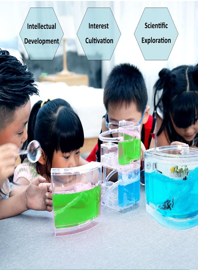 EXBEPE Ant Farm for Kids - Gel Castle Colony Ecosystem Terrarium Kit, Habitat Science Learning Kit - Image 2