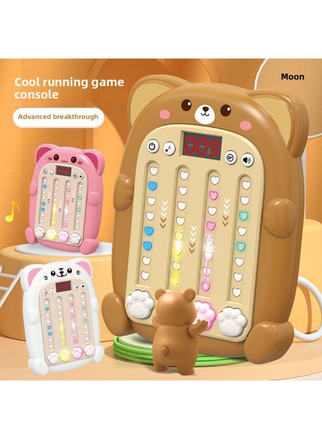 Rhythm Master Children's Fast Push Adult Men's Decompression Toys Children's Handheld Game Toys-Color:Rhythm Master Game Console (little Bear Brown)  - Image 5