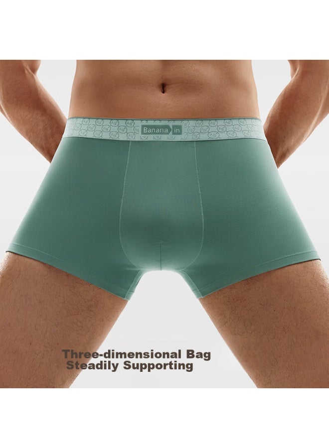 Bananain Jiaonei Yinpi 510s Men's Underwear, 60-count Long-staple Cotton, Soft, Breathable, 7a Antibacterial, Boxer Briefs, 3-pack - Image 5