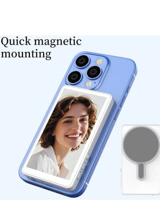 Mag Selfie Display – Real-Time Rear Camera Sync for Smartphones via Bluetooth with Magnetic Mount, Wireless Remote & Stand – Ideal for Vlog, Live Stream, Selfies & Solo Photography – Compact Portable 4" Screen Compatible with iPhone & Android - pzsku/ZBA81E870FBCC31286854Z/45/1744695122/998fece1-cc26-4b1e-bc38-e09e9f0fe39f