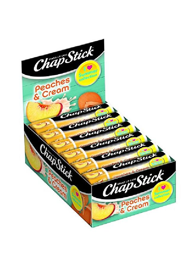 chapstick مجموعة صيفية من الخوخ والكريمة 015 أونصة (عبوة من 12) - Image 1