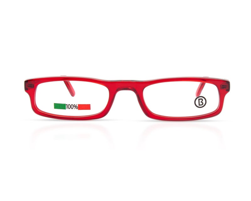 B1919   ( Made in Italy ) Rectangle Unisex Half Moon Frame Reading - Image 1