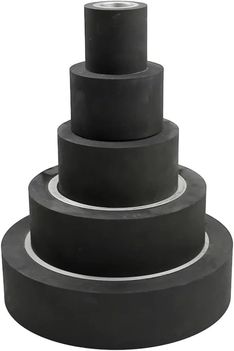 Dia. 50mm - 200mm Smooth Rubber Contact Wheel Belt Grinder Parts(50x50mm,6202 installed15.875) - Image 4