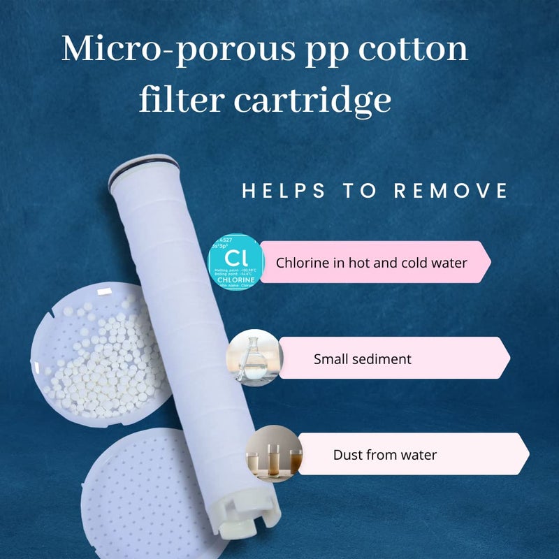 RiverSoft SH3HP Handshower filter with SS Hose 15 m Water softener for hard water SS304 Grade ABS - Image 2