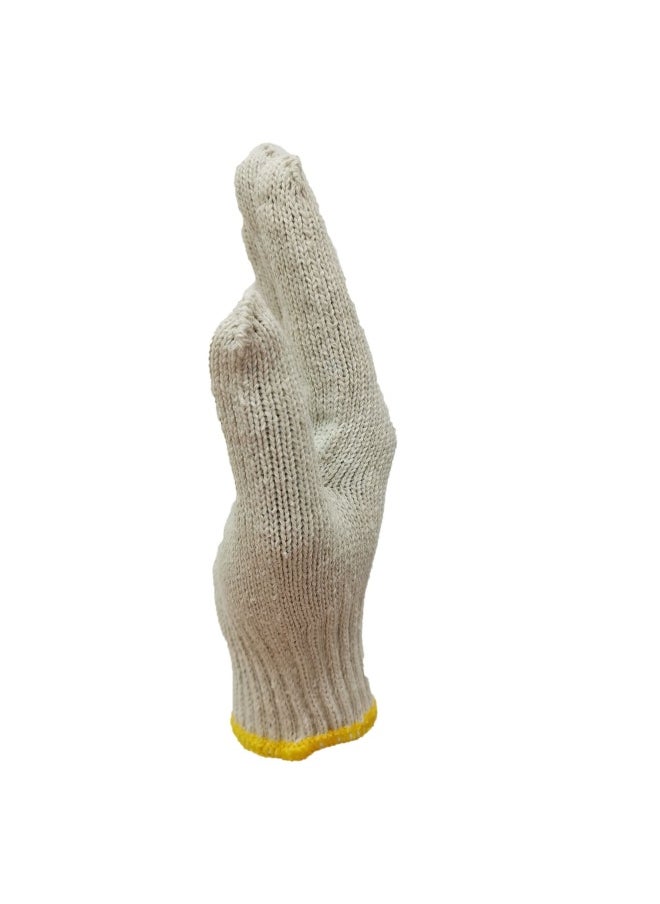 TAHA SAFETY - TAHA SAFETY SY750 Knitted Safety Gloves | Lightweight, Breathable Cotton Blend, Seamless Design for Comfort, High Durability, Elastic Cuff, Industrial and General Hand Protection for Construction, Warehousing & Maintenance | 1 pair - Image 1