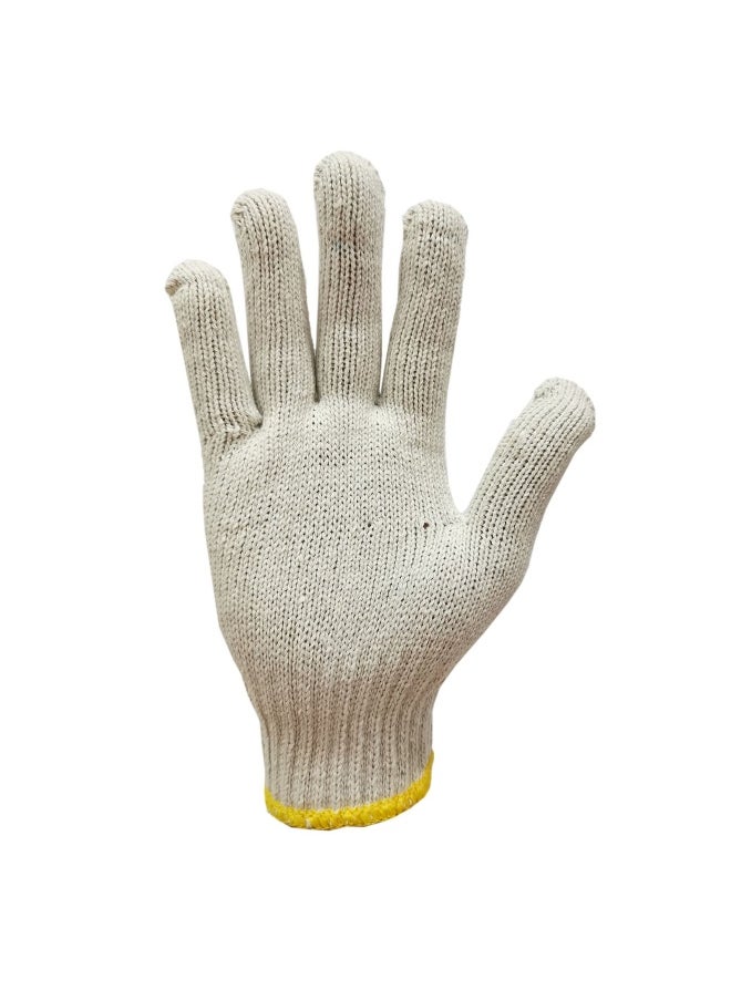 TAHA SAFETY - TAHA SAFETY SY750 Knitted Safety Gloves | Lightweight, Breathable Cotton Blend, Seamless Design for Comfort, High Durability, Elastic Cuff, Industrial and General Hand Protection for Construction, Warehousing & Maintenance | 1 pair - Image 1