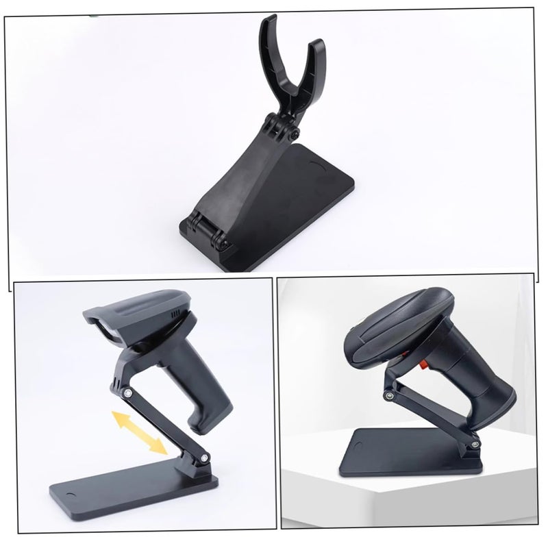 Adjustable Foldable Barcode Scanner Stand with Heavy Base Multi Angle Desk Mount - Image 4