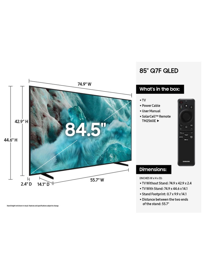 سامسونج تلفاز سامسونج الذكي QLED 4K بحجم 85 بوصة مع رؤية الذكاء الاصطناعي - Image 5