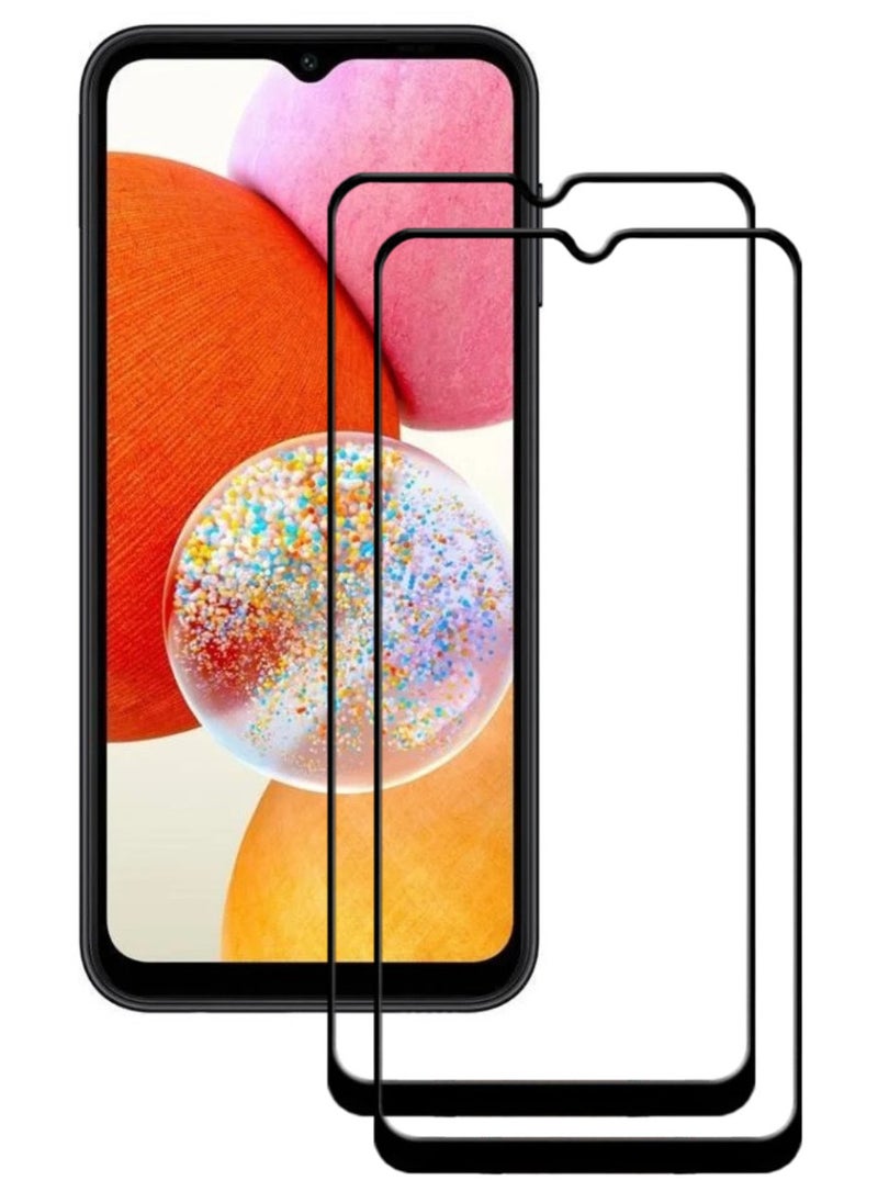 ACLIX 2 Pieces Antistatic ESD Dustproof Premium Quality High Definition Tempered Glass Screen Protector Designed For Samsung Galaxy A14 - Image 1