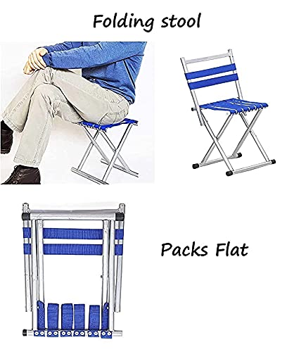 SEASPIRIT Portable Folding Stool Super Strong Heavy Duty Outdoor Folding Chair Camping Hiking Fishing Picnic Stool Collapsible Camping Stool Mini for Travel Garden Chair Multi Color - Image 5