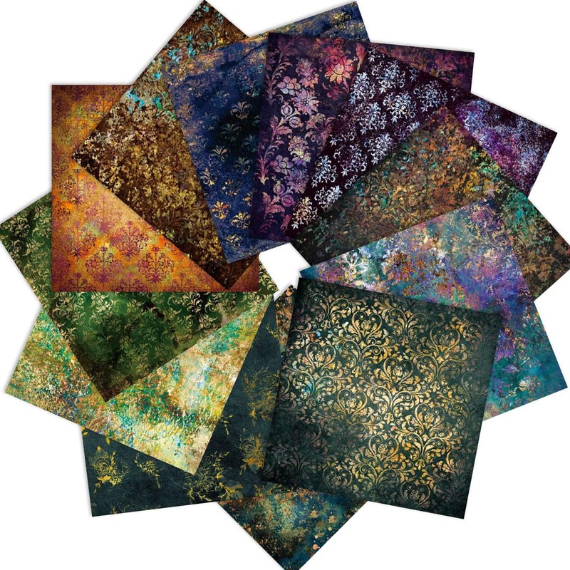 iKammo Aesthetic Scrapbook Paper Pad Vintage Patterned Paper 6624 Sheets SingleSided Boho Scrapbooking CardStock Papers Pad for Holiday Cardmaking DIY Origami Journaling - Image 2