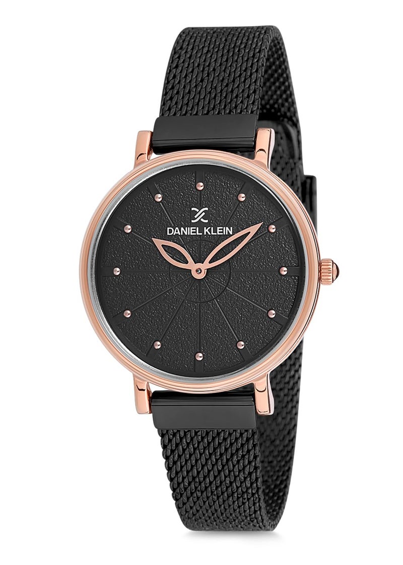 Daniel Klein Analog Black Dial Women's Watch-DK12058-3 - Image 1